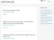 Screenshot der Domain autotrucks.com