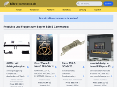 Screenshot der Domain b2b-e-commerce.de
