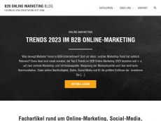 Screenshot der Domain b2b-online-marketing-blog.de