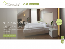Screenshot der Domain bakenhof.de