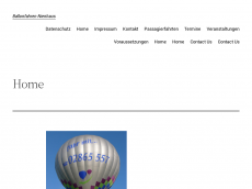 Screenshot der Domain ballonfahren-nienhaus.de
