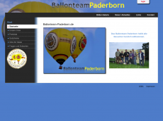 Screenshot der Domain ballonfahren-paderborn.de