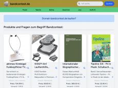Screenshot der Domain bandcontest.de