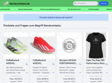 Screenshot der Domain bandcontests.de