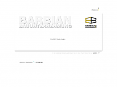 Screenshot der Domain barbian-bau.de