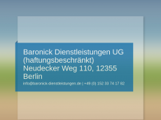Screenshot der Domain baronick-dienstleistungen.de