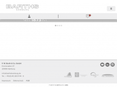 Screenshot der Domain barthshamburg.com
