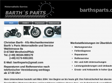 Screenshot der Domain barthsparts.de