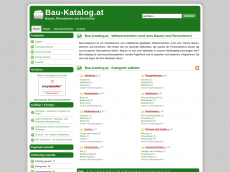 Screenshot der Domain bau-katalog.at