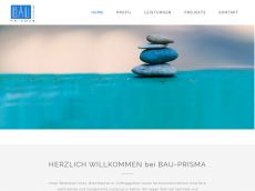 Screenshot der Domain bau-prisma.de