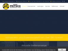 Screenshot der Domain bau-pritsch.de