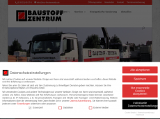 Screenshot der Domain baustoffzentrum-finsterwalde.de