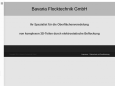 Screenshot der Domain bavaria-flocktechnik.de