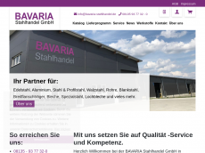 Screenshot der Domain bavaria-stahlhandel.de