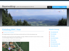 Screenshot der Domain bayerwaldcup.de
