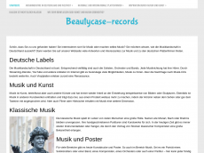 Screenshot der Domain beautycase-records.de