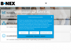 Screenshot der Domain benex.de