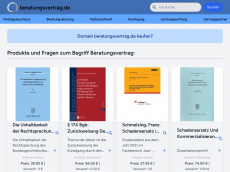 Screenshot der Domain beratungsvertrag.de