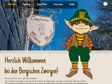 Screenshot der Domain bergische-zwerge.de