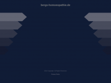 Screenshot der Domain bergs-homoeopathie.de