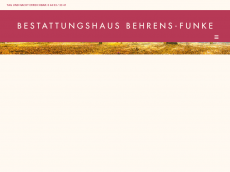 Screenshot der Domain bestattungen-behrens.de