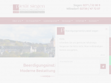 Screenshot der Domain bestattungen-bell.de