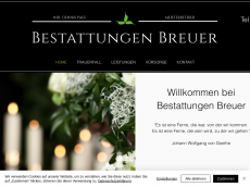 Screenshot der Domain bestattungen-breuer.de