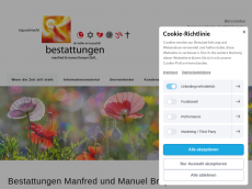 Screenshot der Domain bestattungen-breyer.de