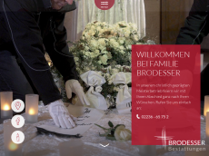 Screenshot der Domain bestattungen-brodesser.de