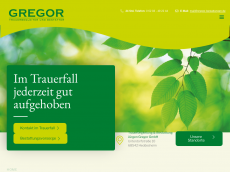 Screenshot der Domain bestattungen-heddesheim.de