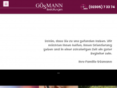 Screenshot der Domain bestattungen-hegener.de