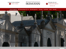 Screenshot der Domain bestattungen-ikemann.de