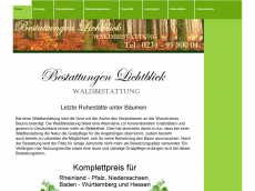 Screenshot der Domain bestattungen-im-wald.de