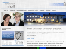 Screenshot der Domain bestattungen-imhoff.de