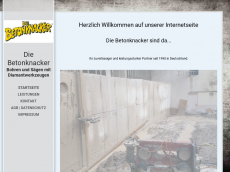 Screenshot der Domain betonknacker.de