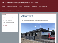 Screenshot der Domain betonkontor.eu