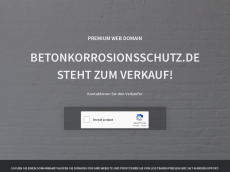 Screenshot der Domain betonkorrosionsschutz.de