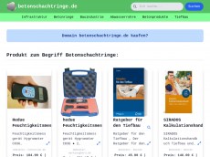 Screenshot der Domain betonschachtringe.de