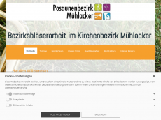 Screenshot der Domain bezirksblech.de