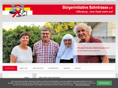 Screenshot der Domain bi-bahntrasse.de