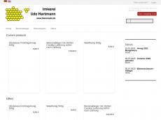 Screenshot der Domain bienenhonig-shop.de
