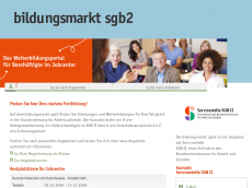 Screenshot der Domain bildungsmarkt-sgb2.de