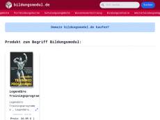 Screenshot der Domain bildungsmodul.de