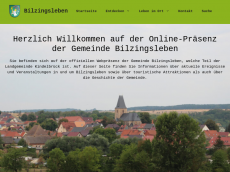 Screenshot der Domain bilzingsleben.de
