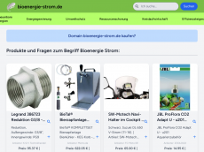Screenshot der Domain bioenergie-strom.de