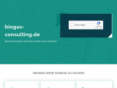 Screenshot der Domain biogas-consulting.de