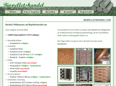 Screenshot der Domain biopelletshandel.de