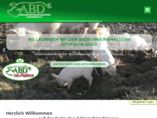 Screenshot der Domain bioschwein-deutschland.de