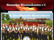 Screenshot der Domain bismarker-blasmusikanten.de