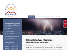 Screenshot der Domain blitzschutz-klammer.de